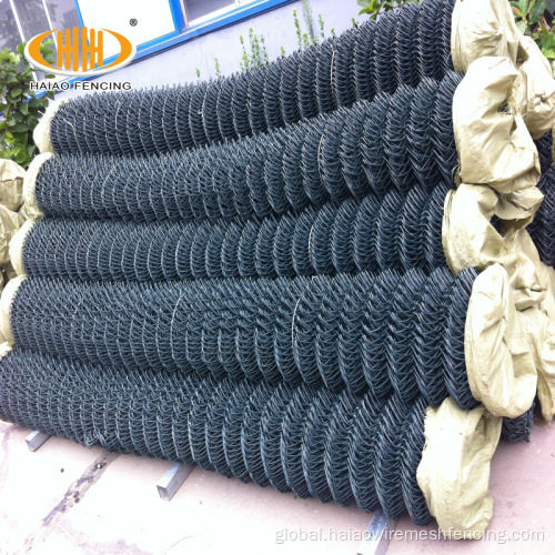 PVC Coated Chain Link Fence High-quality 50x50mm tennis court wire fence Manufactory